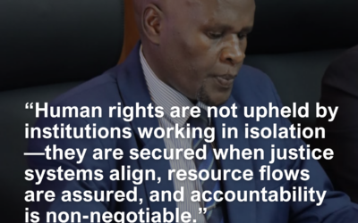 Commissioner Dr. Dennis Wamalwa — human rights work