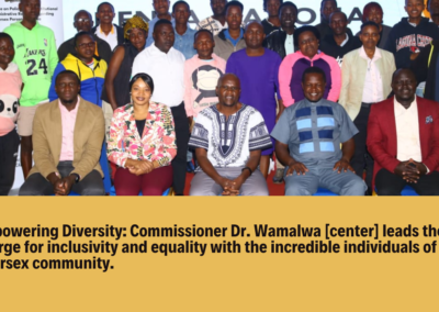 Commissioner Dr. Dennis Wamalwa — human rights work